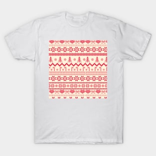 Christmas knitted pattern T-Shirt